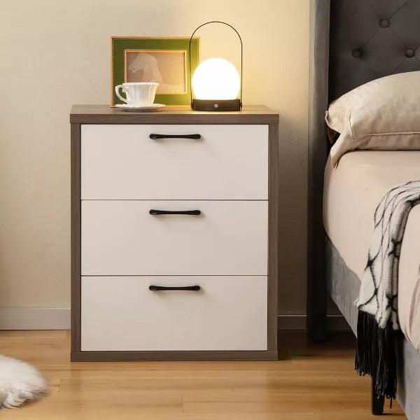 3 Drawer Dresser Chest of Drawer Storage Cabinet with Wide Storage Space Organizer