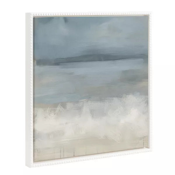Sylvie The Blues Framed Canvas by Mary Sparrow