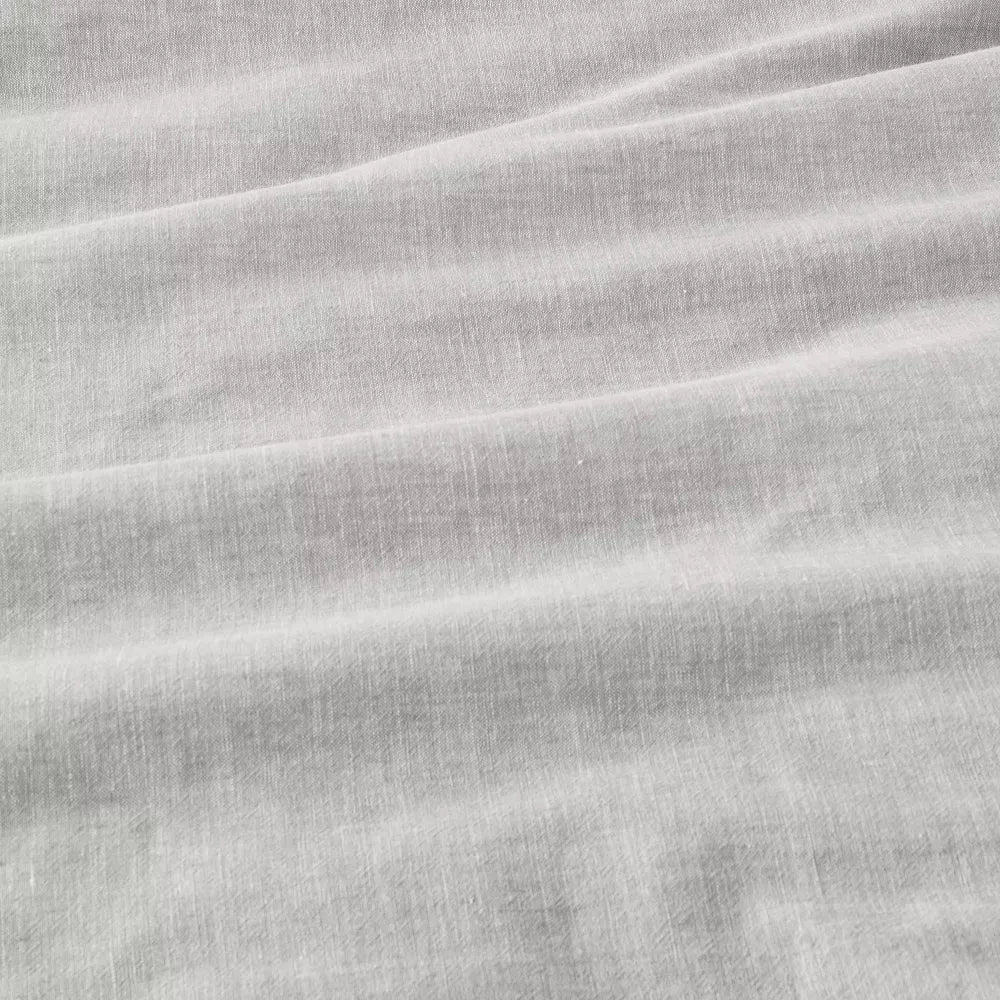 3pc Linen Blend Comforter Set Jet Gray