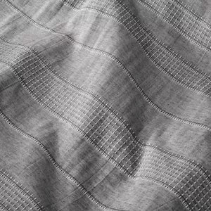 3pc Pickstich Stripe Comforter Bedding Set - Full/Queen