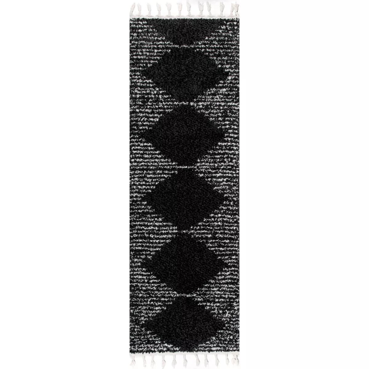 Bria Moroccan Diamond Tassel Indoor Area Rug