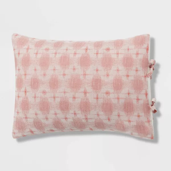 Yarn Dye Ikat Duvet Cover and Sham Set Full/Queen