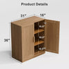 Adam Black Wood Grain Storage Cabinet C