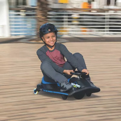 12V Crazy Cart Shift Electric Drifting Go Kart - Blue/Black
