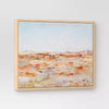 Warm Colors Landscape Framed Canvas Natural