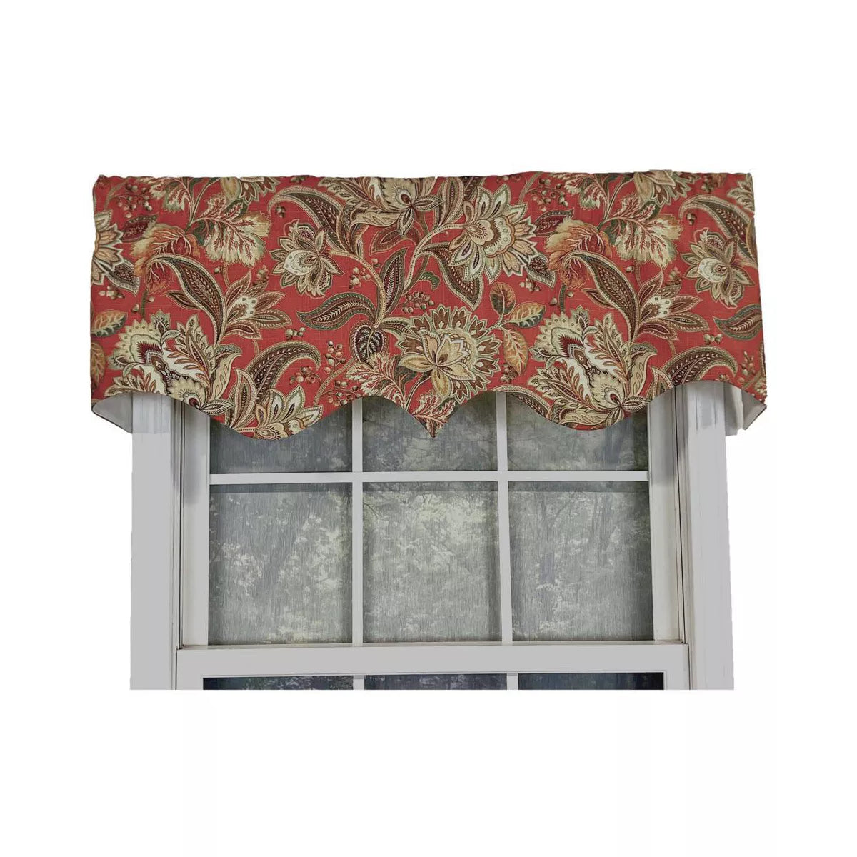 Valdosta Cotton Floral Swag Window Valance