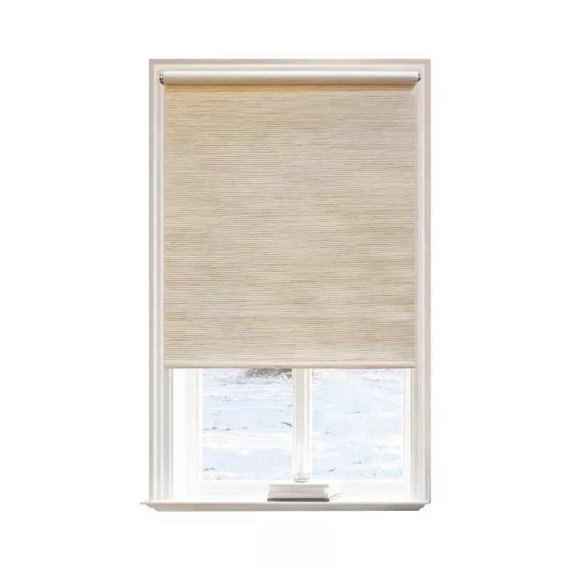 1pc Light Filtering Natural Roller Window Shade