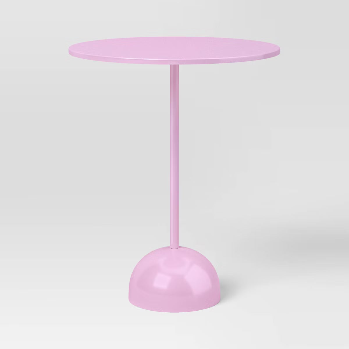 Modern Pedestal Side Table - Pink SHOWROOM ITEM