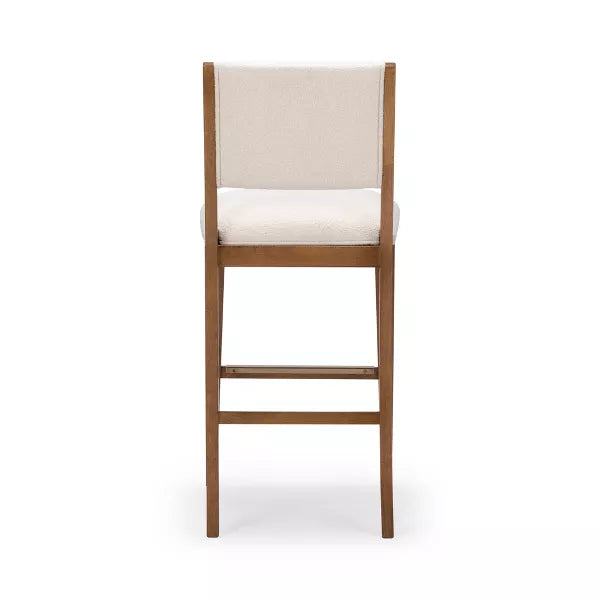 Counter Bar Stool, Solid Wood Modern Kitchen Stools with Cushion