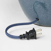 Large Ceramic Table Lamp Blue - NO SHADE