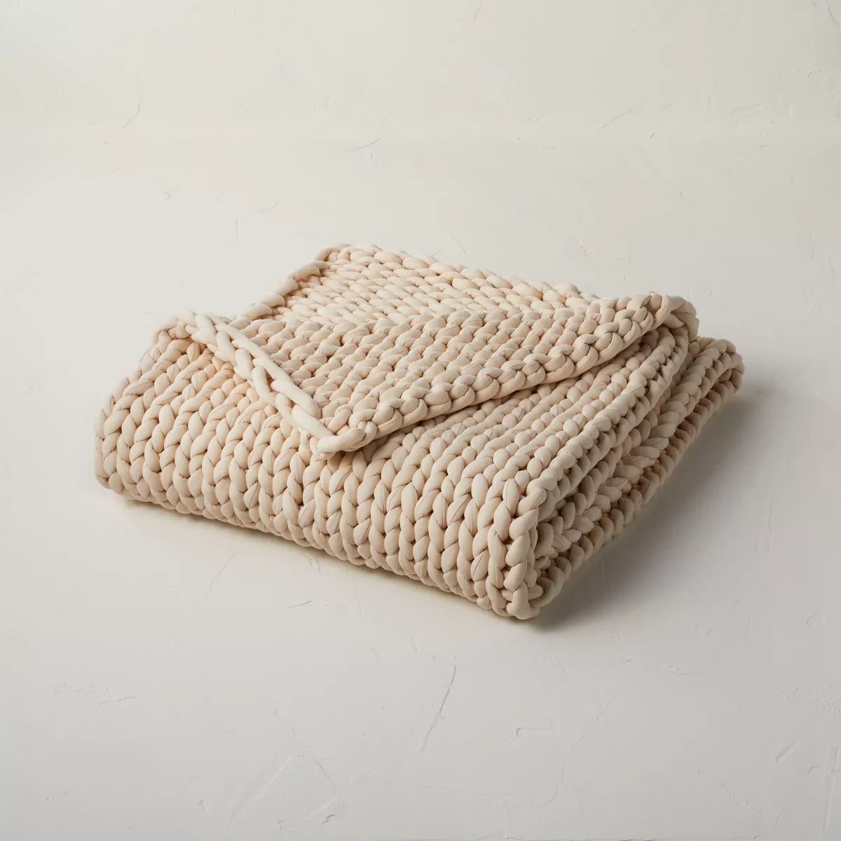 50"x70" 12lbs Solid Knit Weighted Blanket - Casaluna™