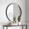 Flush Mount Round Decorative Wall Mirror