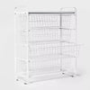 4 Drawer Metal Storage Organizer White