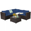 3 Piece Set Armless Chair w/Tempered Glass Coffee Table - 3 BOXES