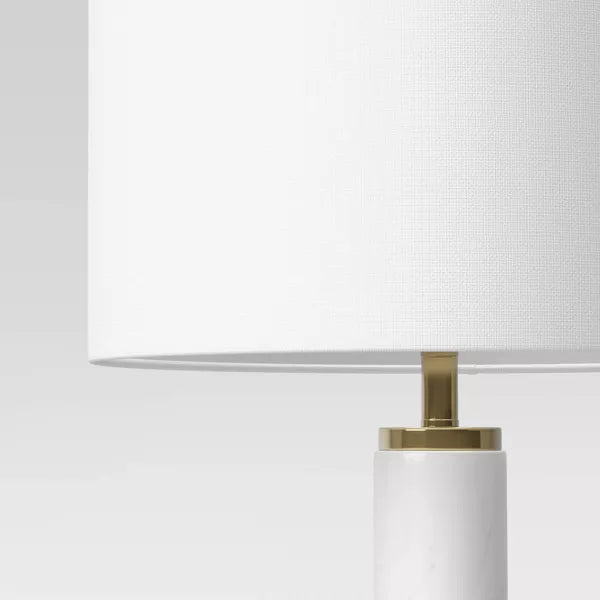 Faux Marble Stick Table Lamp - BASE ONLY