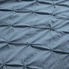 3pc King Ravello Pintuck Soft Oversized Duvet Cover Set Stormy Blue : Microfiber, OEKO-TEX Certified