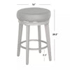 1-Piece Linden Swivel Counter Height Barstools