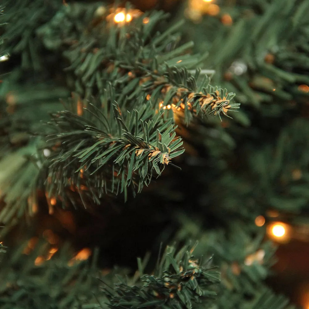 9' Prelit Artificial Christmas Tree Slim Pine - Clear Lights