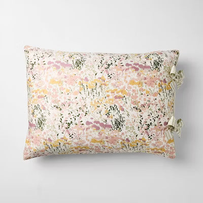 Reversible Floral and Stripe Comforter Set Pink/Green - Twin