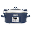 Cook & Carry One Touch Programmable Slow Cooker Poseidon Blue: Locking Lid, Dishwasher-Safe Parts