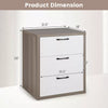 3 Drawer Dresser Chest of Drawer Storage Cabinet with Wide Storage Space Organizer