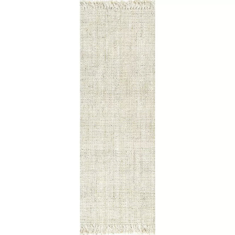 Daniela Farmhouse Chunky Jute Indoor Area Rug Runner 2' 6" x 6'