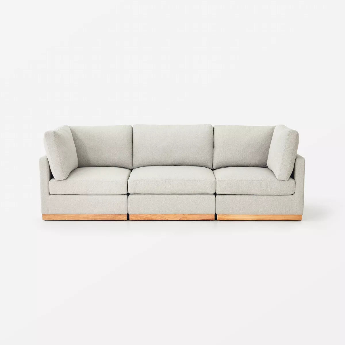 3pc Woodland Hills Modular Sofa Light Gray - Threshold - SHOWROOM ITEM
