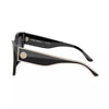 Womens Butterfly Sunglasses Black w/ Ivory Piping