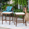 2pk Acacia Wood Counter Stools