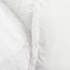 3pc Full/Queen Emma Faux Fur Comforter Set White