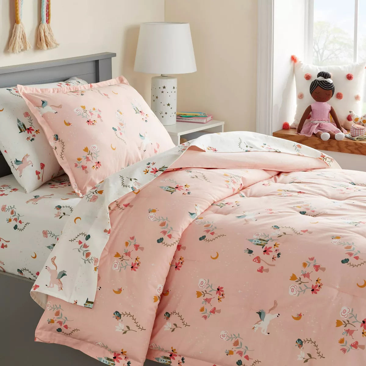 Kids' Comforter Set Pegasus Print - Full/Queen
