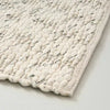 Chunky Rectangular Handmade Woven Area Rug Cream - 5'x7'