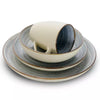 16pc Stoneware Cloud Dinnerware Set Blue