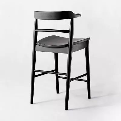 Kaysville Curved Back Wood Counter Height Barstool