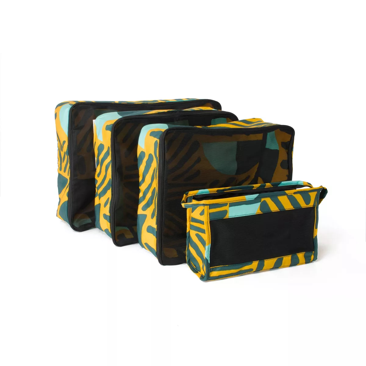 4pc Printed Packing Cube Set