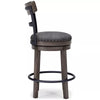 Caitbrook Counter Height Barstool Gray - Polyester Upholstery, Nailhead Trim, Swivel Seat