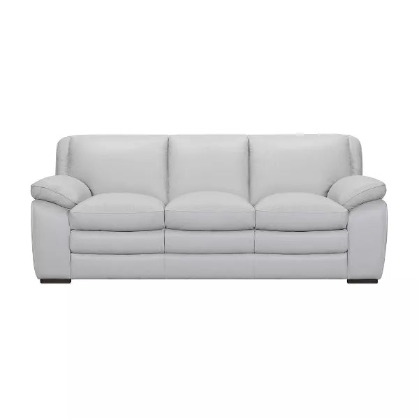 Zanna Genuine Leather Sofa Dove Gray