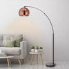 Arquer Arc Floor Lamp with Faux Marble Base