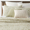 8pc Floral Comforter Set Green -  King