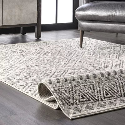 Medallion Washable Tufted And Hooked Rug - 4'x5'6