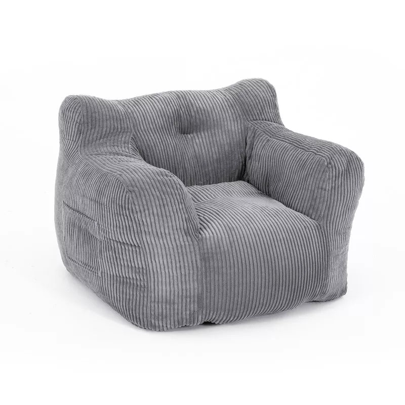Bean Bag Chair, Corduroy Lazy Sofa Bean Bags Comfy Couch with Armrests