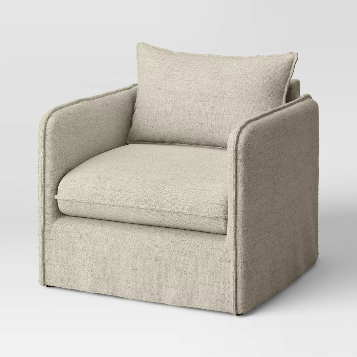 Berea Slouchy Lounge Chair with French Seams
