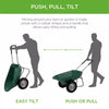 Best Choice Products Dual-Wheel Home Wheelbarrow Yard Garden Cart for Lawn, Construction