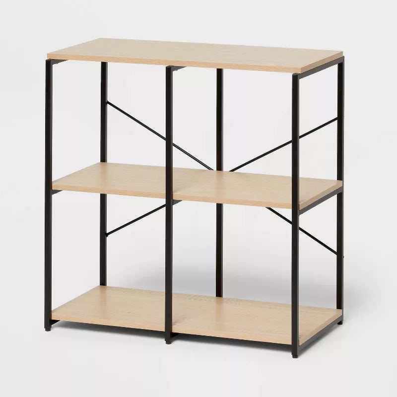 4 Cube Storage Shelves - Modular Storage Furniture, Anti-Tip, Paper Laminate, Powder-Coated Steel