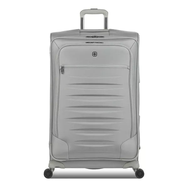 Checklite Softside Large Checked Suitcase - Gray