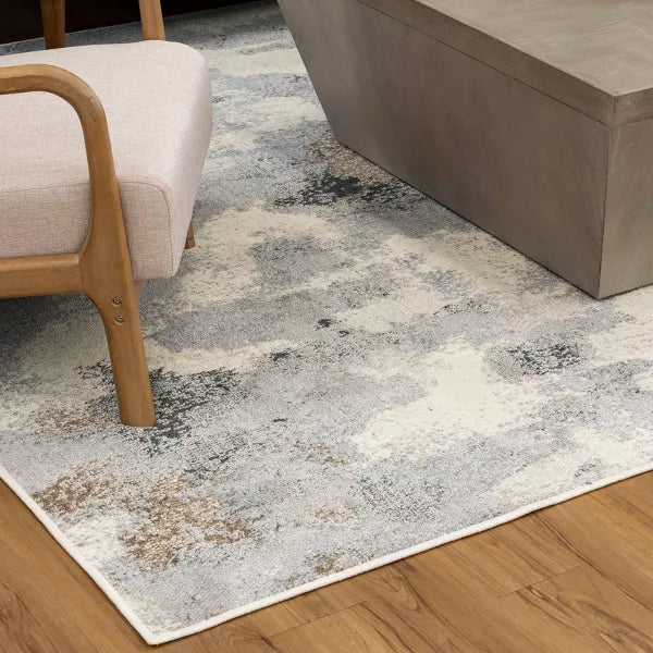 Watercolor Area Rug Gray