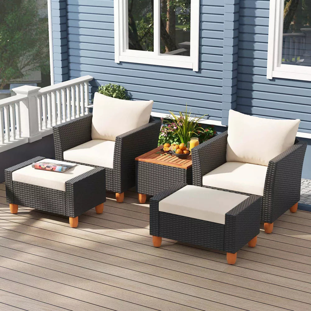 3pc Patio Furniture Set - 2 Chairs and End Table SHOWROOM ITEM
