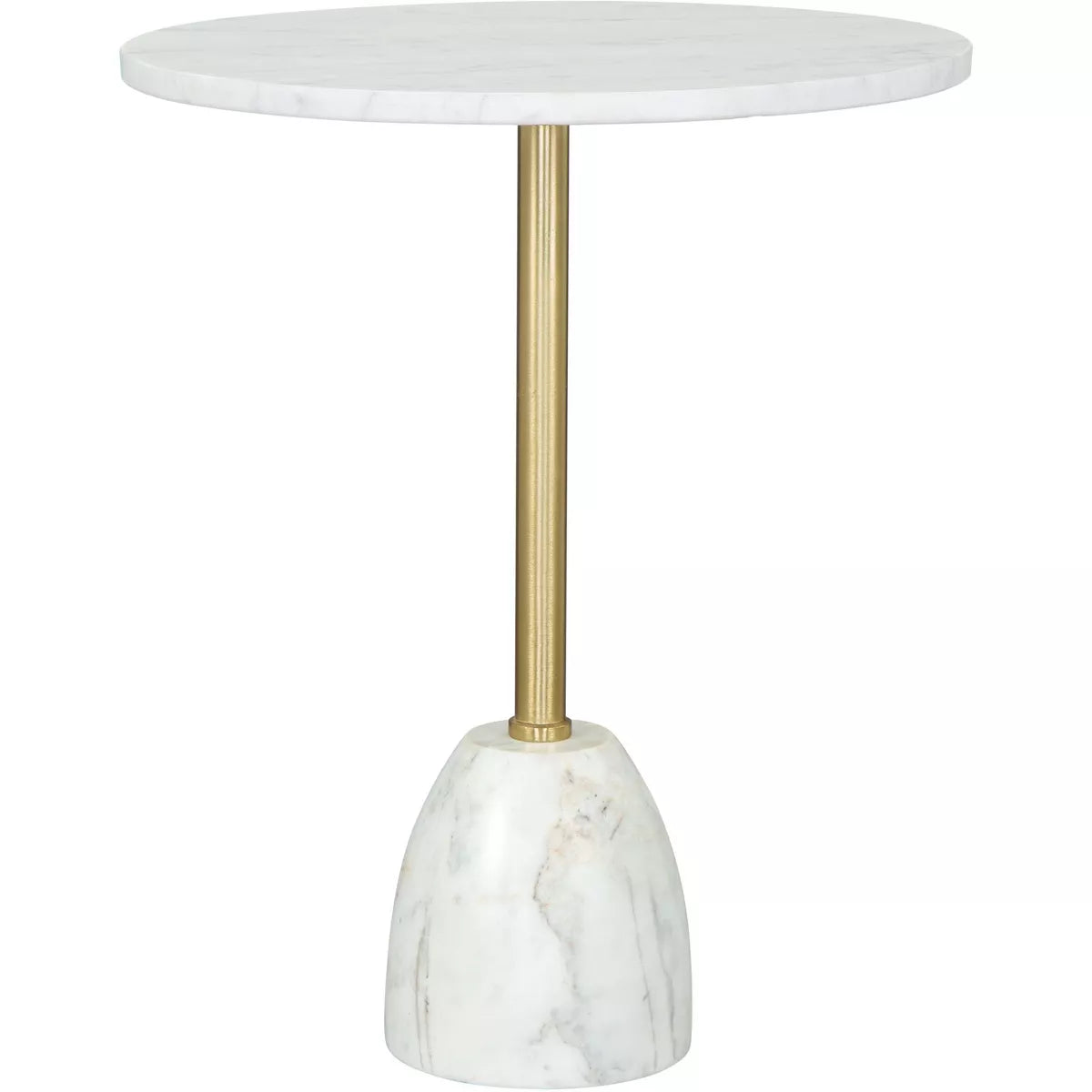 Charmayanne Side Table Marble White  SHOWROOM ITEM
