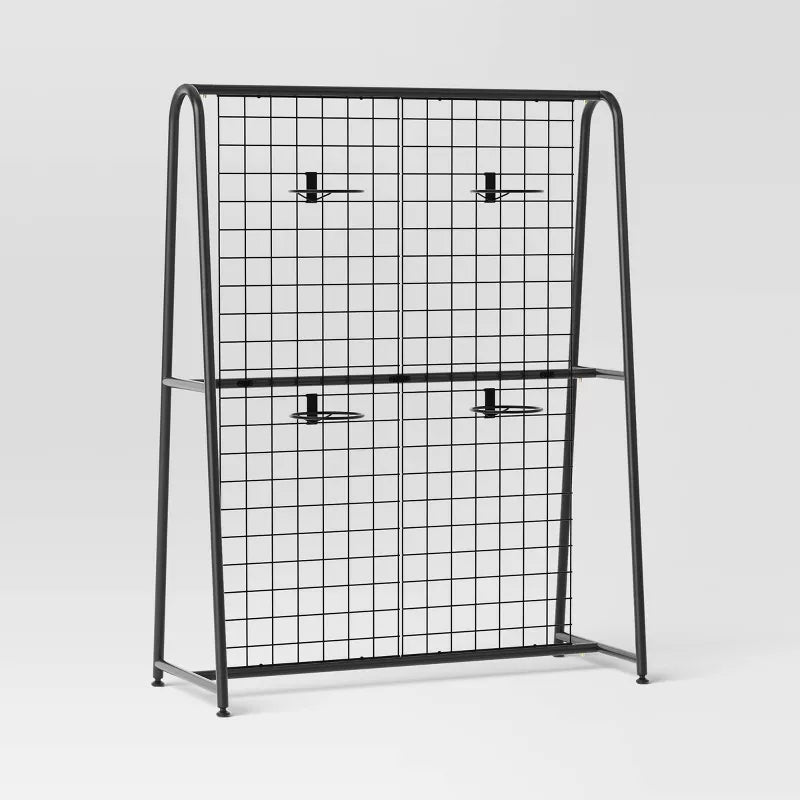 A-Frame Patio Decorative Screen Black