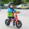 Kids Balance Bike No Pedal Training Bicycle w/Adjustable Handlebar & Seat Red